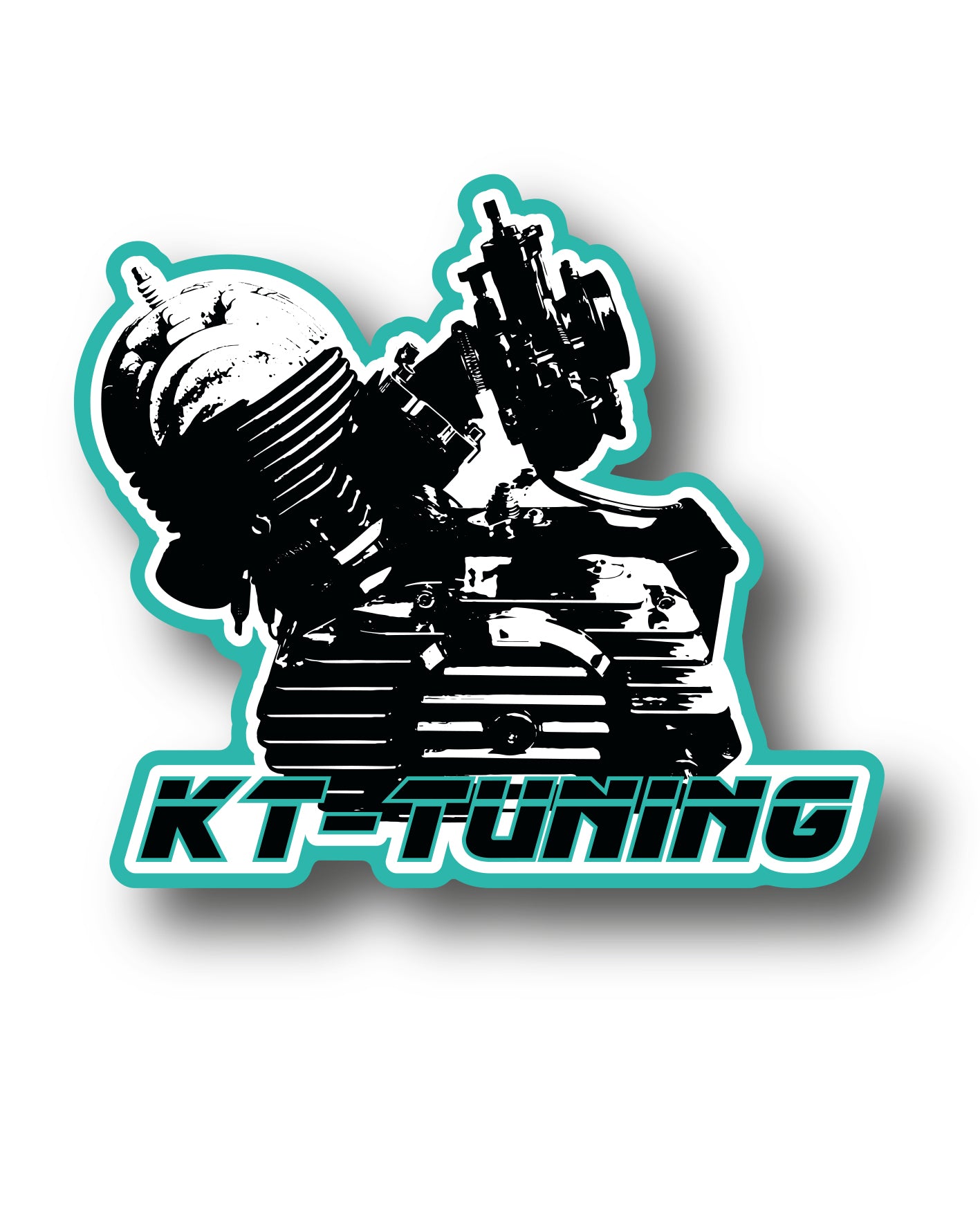 KT-Tuning - konturgeschnittener Sticker